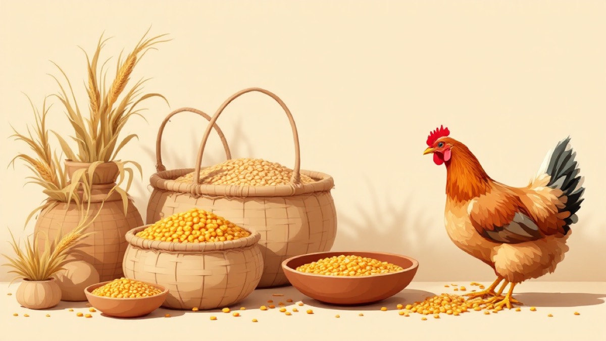 Corn in Chicken Feed
